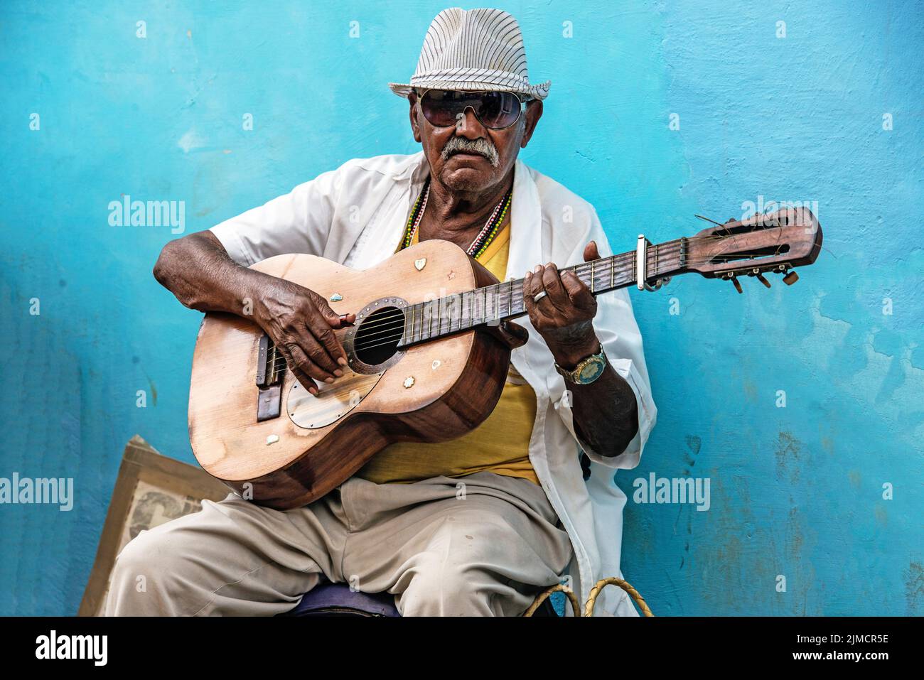 Musicien cubain Banque D'Images