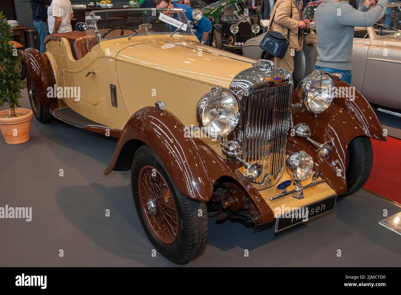 Lagonda LG 45 rapide de 30s 1937 par Clark Gable, constructeur W. O. Bentley Banque D'Images
