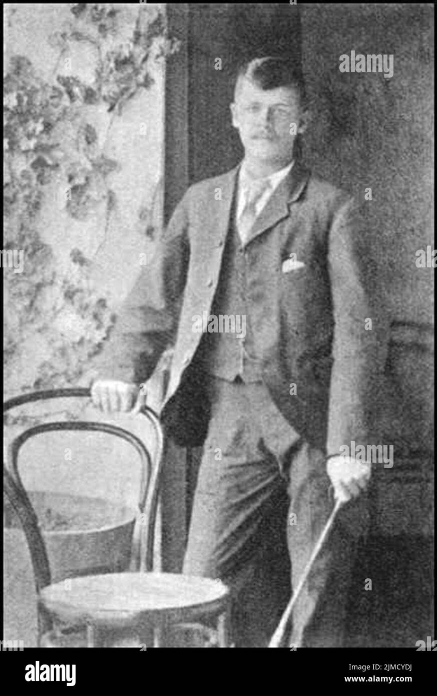 Herman Albrecht, qui a remporté le VC en tant que soldat dans le Cheval léger impérial (Natal), les Forces sud-africaines pendant la Seconde Guerre des Boers Banque D'Images