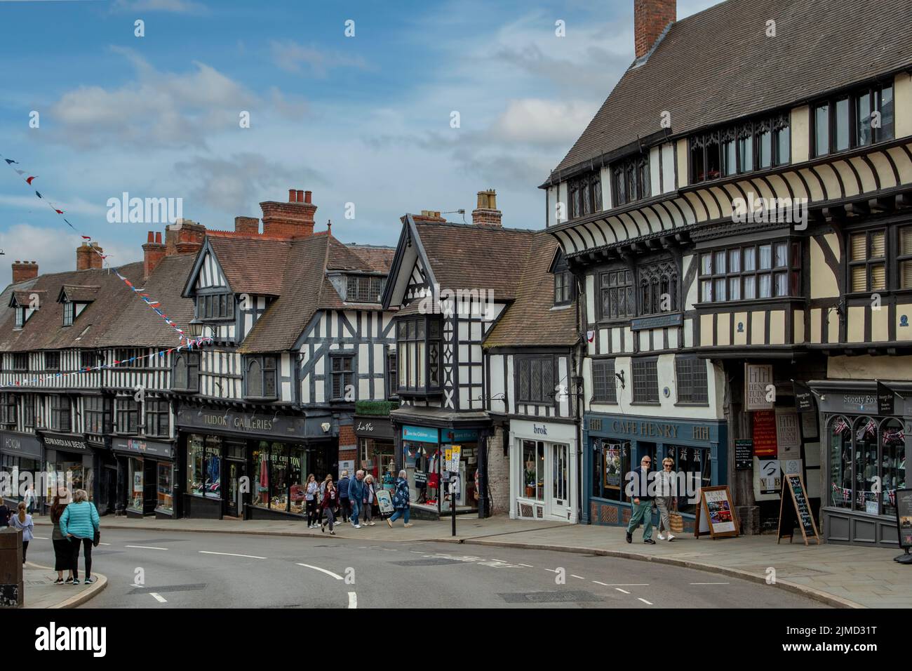Bâtiments à colombages Tudor, Shrewsbury, Shropshire, Angleterre Banque D'Images
