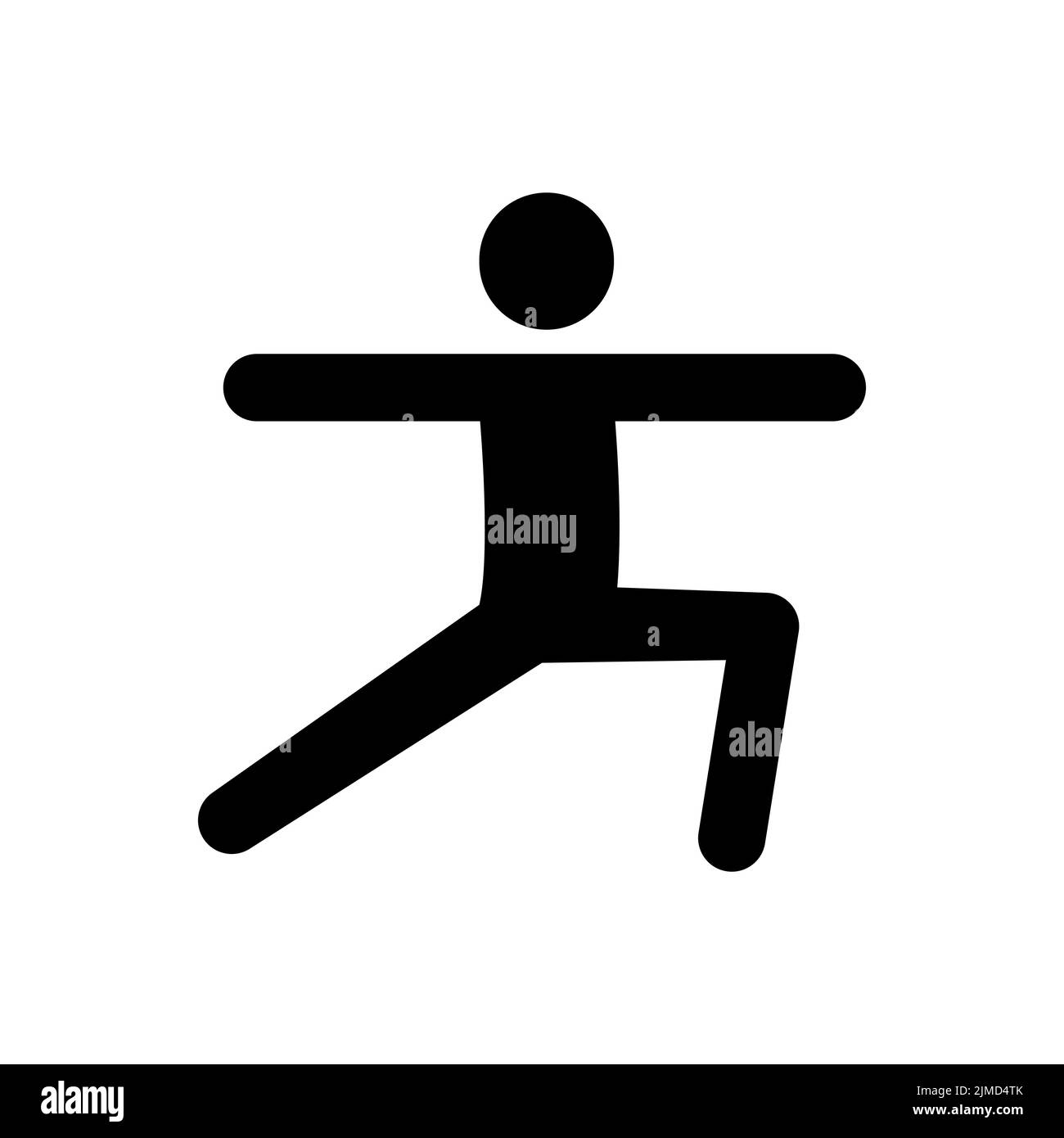 Pictogramme de yoga homme. Pose de yoga, pratique de méditer, relax homme de pictogramme. Symbole de la santé, de la méditation, du concentré. Illustration vectorielle. Illustration de Vecteur