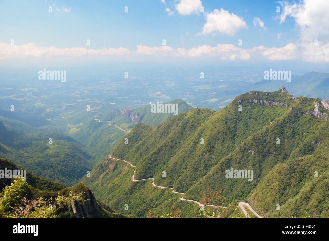 Serra do Rio do Rastro (Route Sierra de la rivière trail) - Santa Catarina - Brésil Banque D'Images