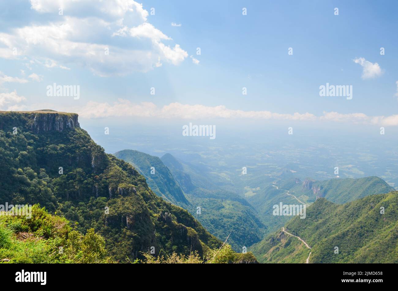 Serra do Rio do Rastro (Route Sierra de la rivière trail) - Santa Catarina - Brésil Banque D'Images