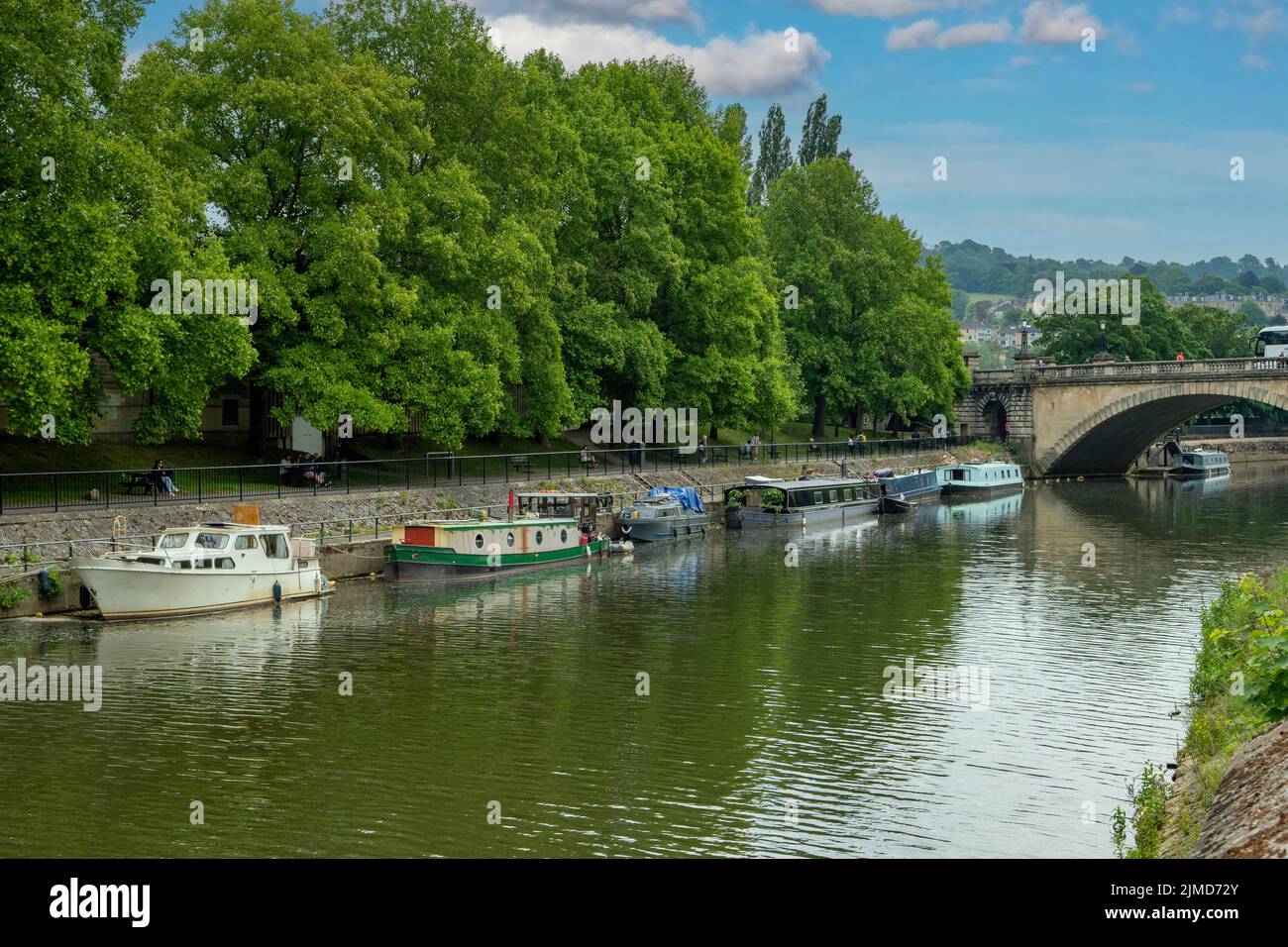 Rivière Avon, Bath, Somerset, Angleterre Banque D'Images