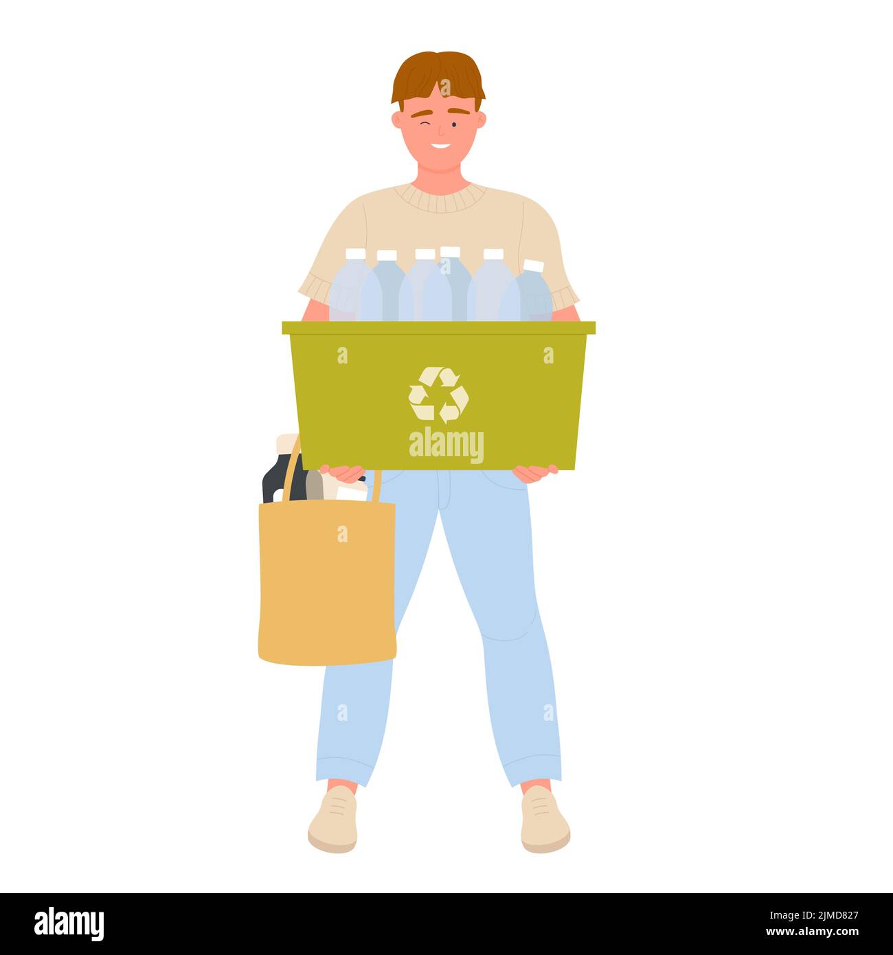Garçon avec des bouteilles en plastique triées. Illustration du vecteur de gestion des déchets zéro déchet Illustration de Vecteur Garçon avec des bouteilles en plastique triées. Illustration du vecteur de gestion des déchets zéro déchet Illustration de Vecteur