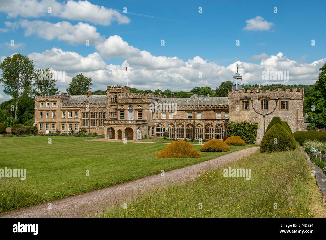 Abbaye et jardins de Forde, Chard, Somerset, Angleterre Banque D'Images