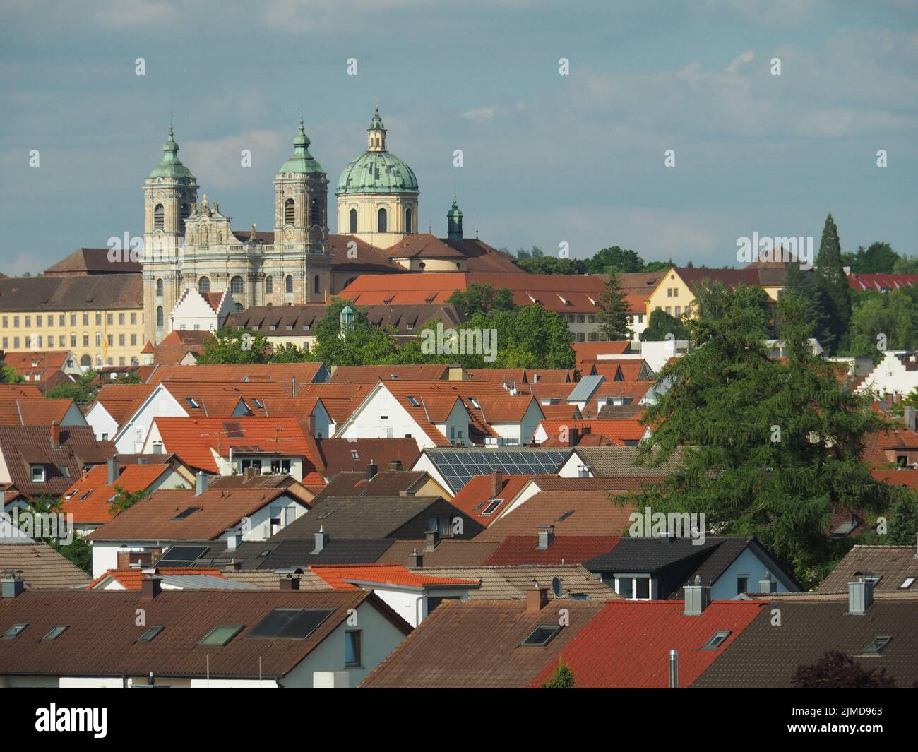 City and Basilica Weingarten (Württ.) Banque D'Images