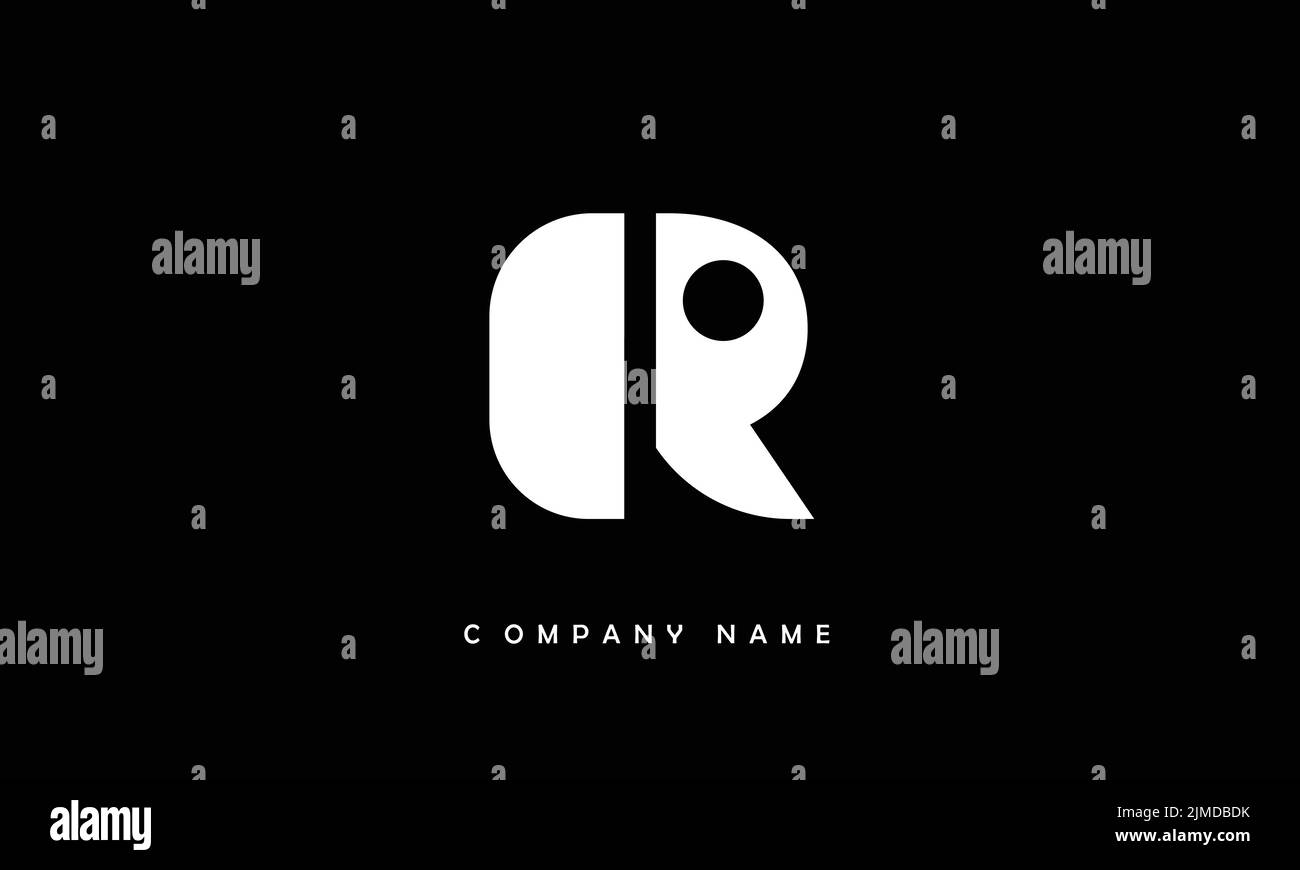 R Monogramme de logo de lettre abstraite Illustration de Vecteur