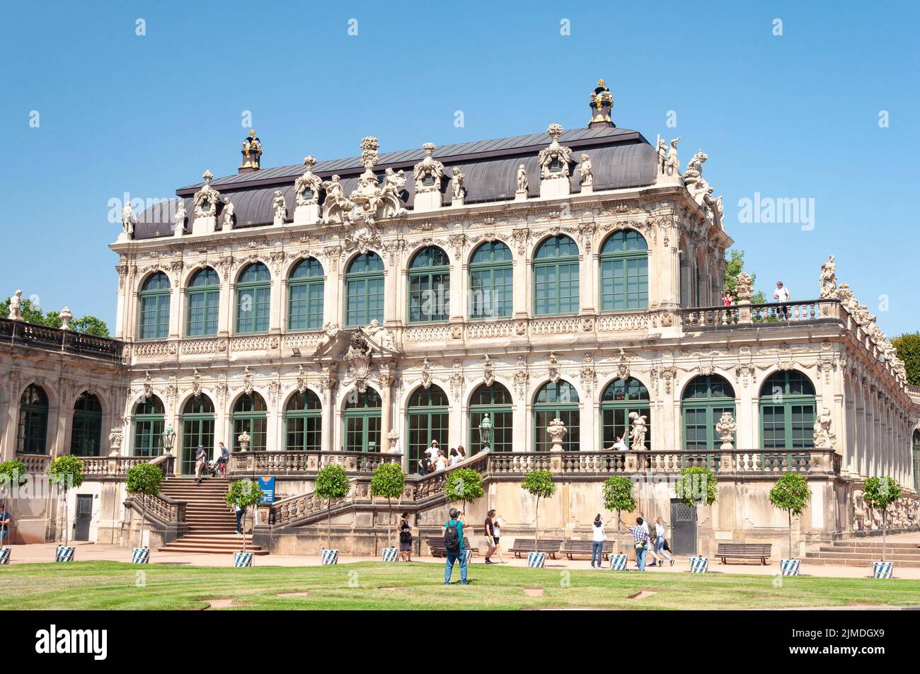 Salon mathématique et physique à Zwinger, Dresde Banque D'Images