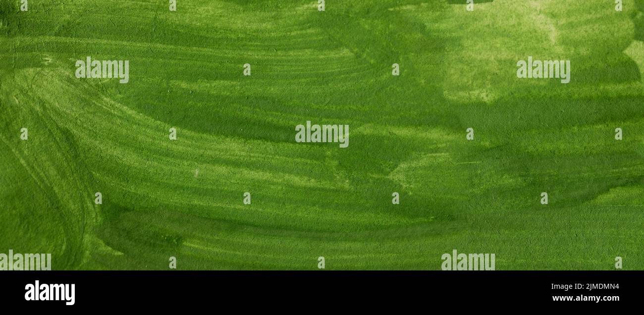 Arrière-plan abstrait de peinture verte avec fond liquide texture liquide, bannière Banque D'Images