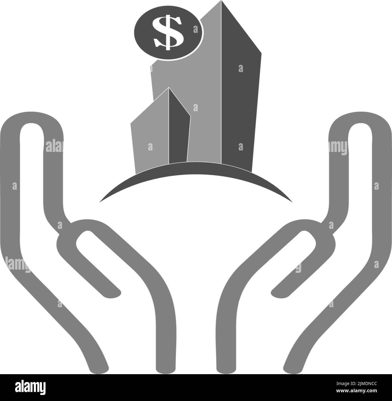 logo du centre financier icône d'illustration vectorielle Illustration de Vecteur