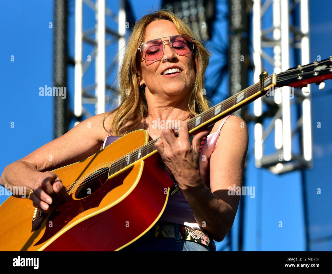 Redondo Beach, Californie, États-Unis. 15th mai 2022. Sheryl Crow sur scène le jour 3 du festival DE LA VIE PLAGE . Crédit : Ken Howard/Alay Banque D'Images