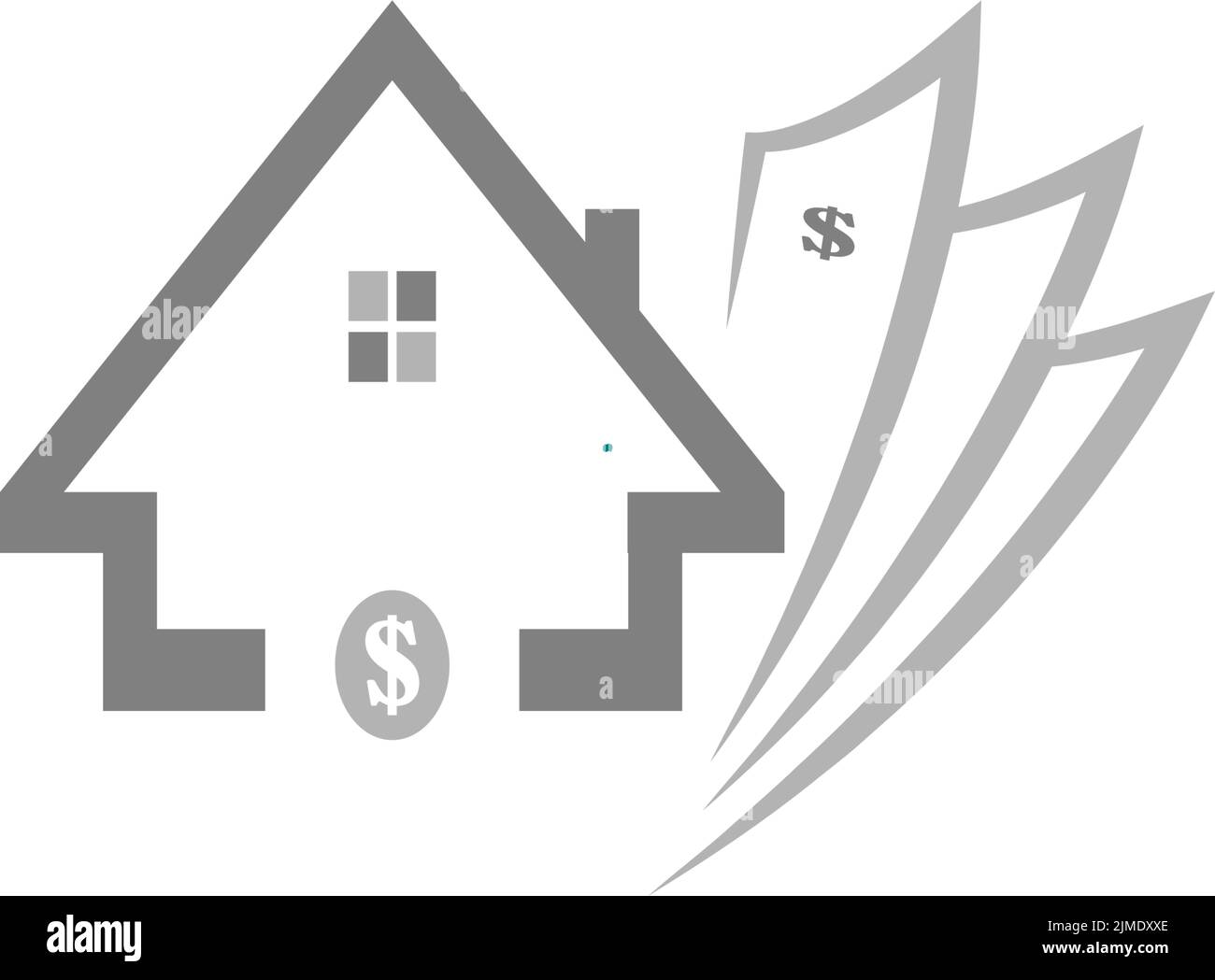 logo du centre financier icône d'illustration vectorielle Illustration de Vecteur