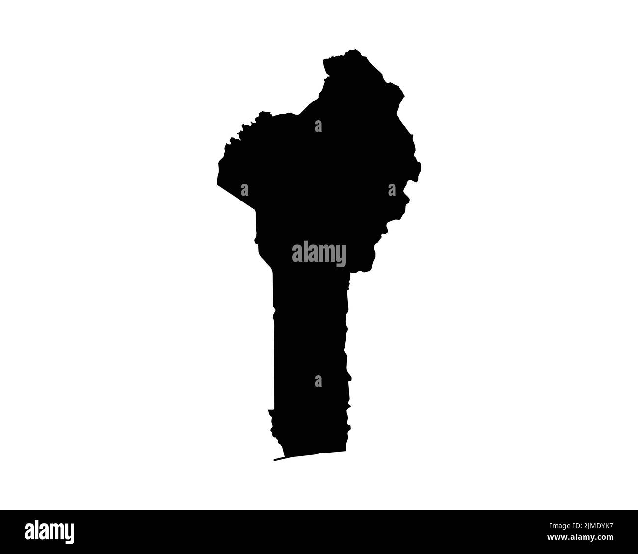 Bénin carte. Carte du pays de Beninese. Dahomey Noir et blanc National Outline Border Boundary Shape Géographie territoire EPS Vector Illustration Clipart Illustration de Vecteur