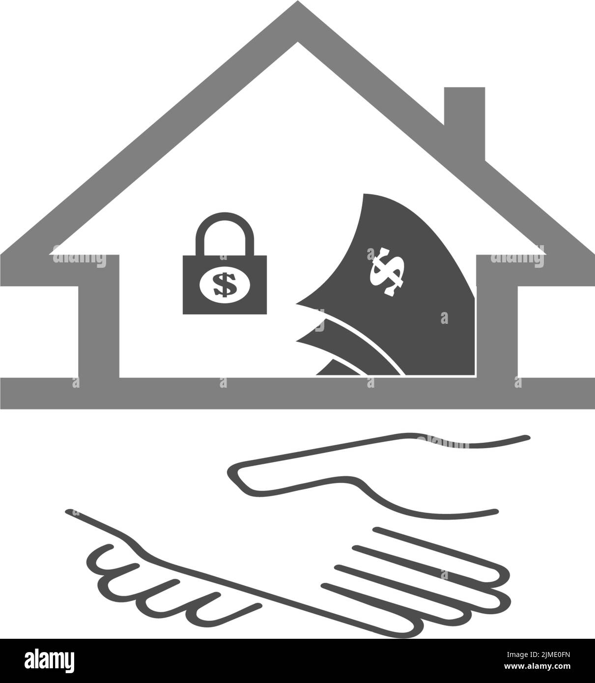 logo du centre financier icône d'illustration vectorielle Illustration de Vecteur