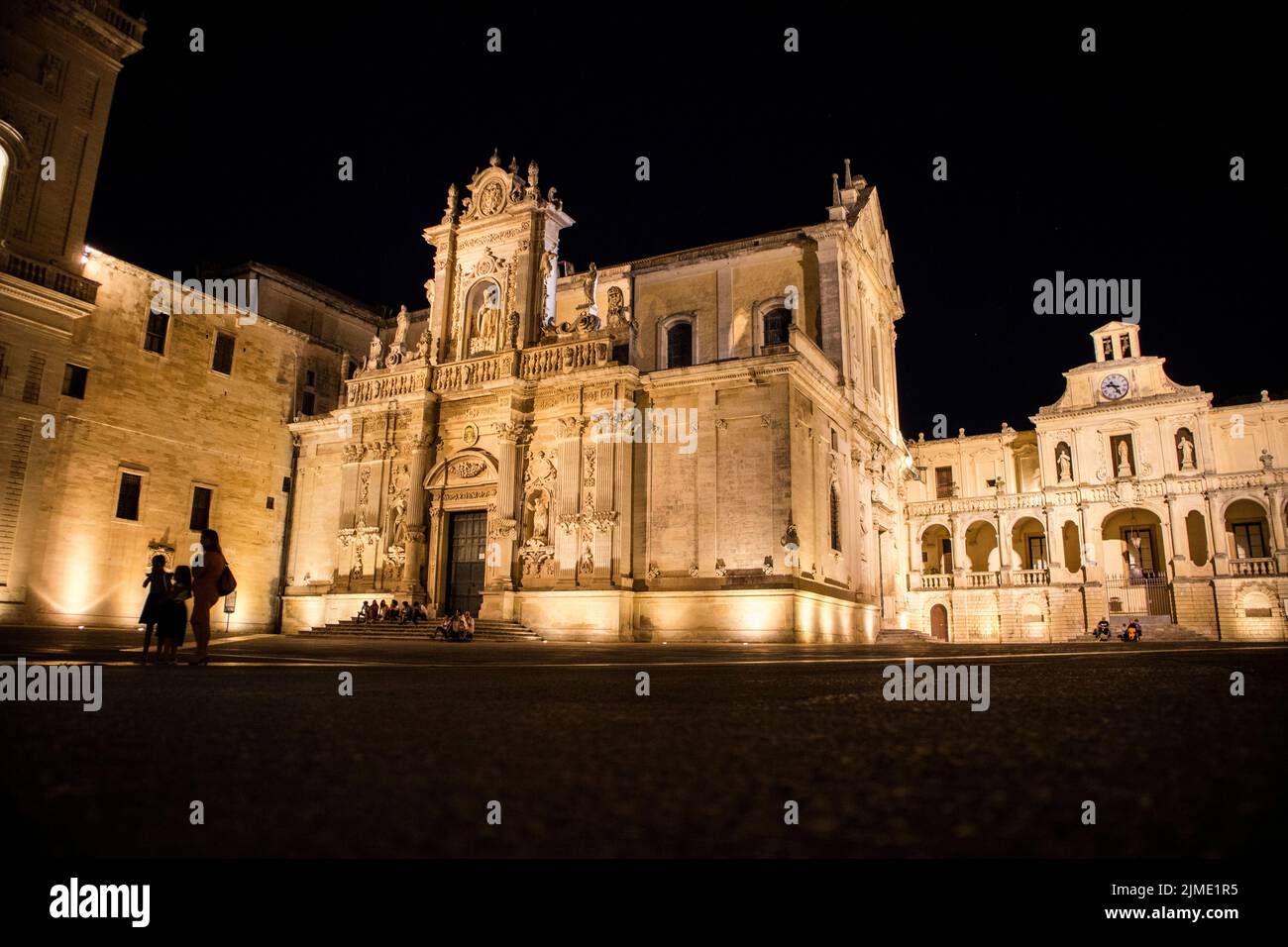 Lecce Piazza del Duomo Banque D'Images