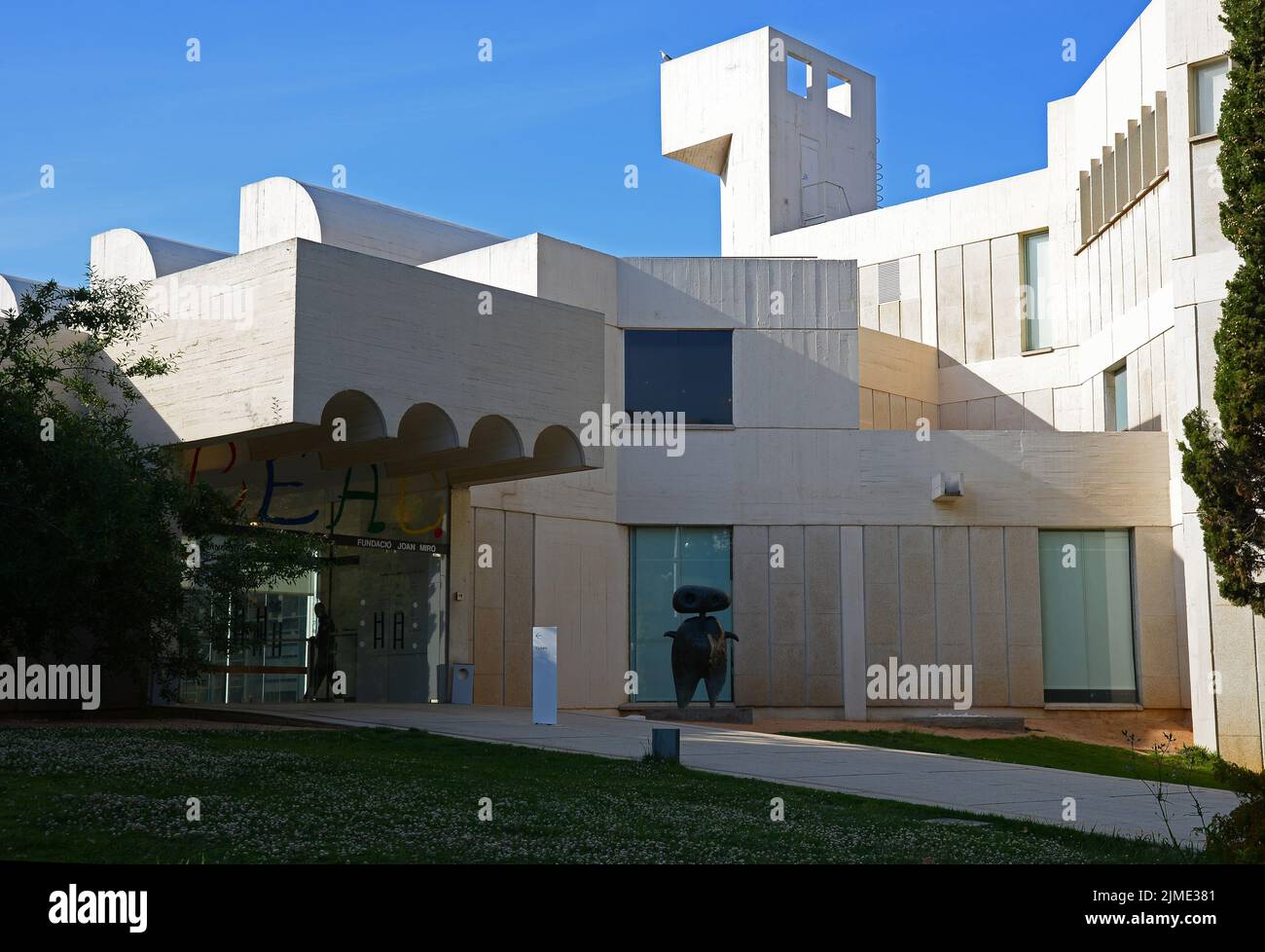 Fondation Joan Miro, Barcelone, Espagne Banque D'Images