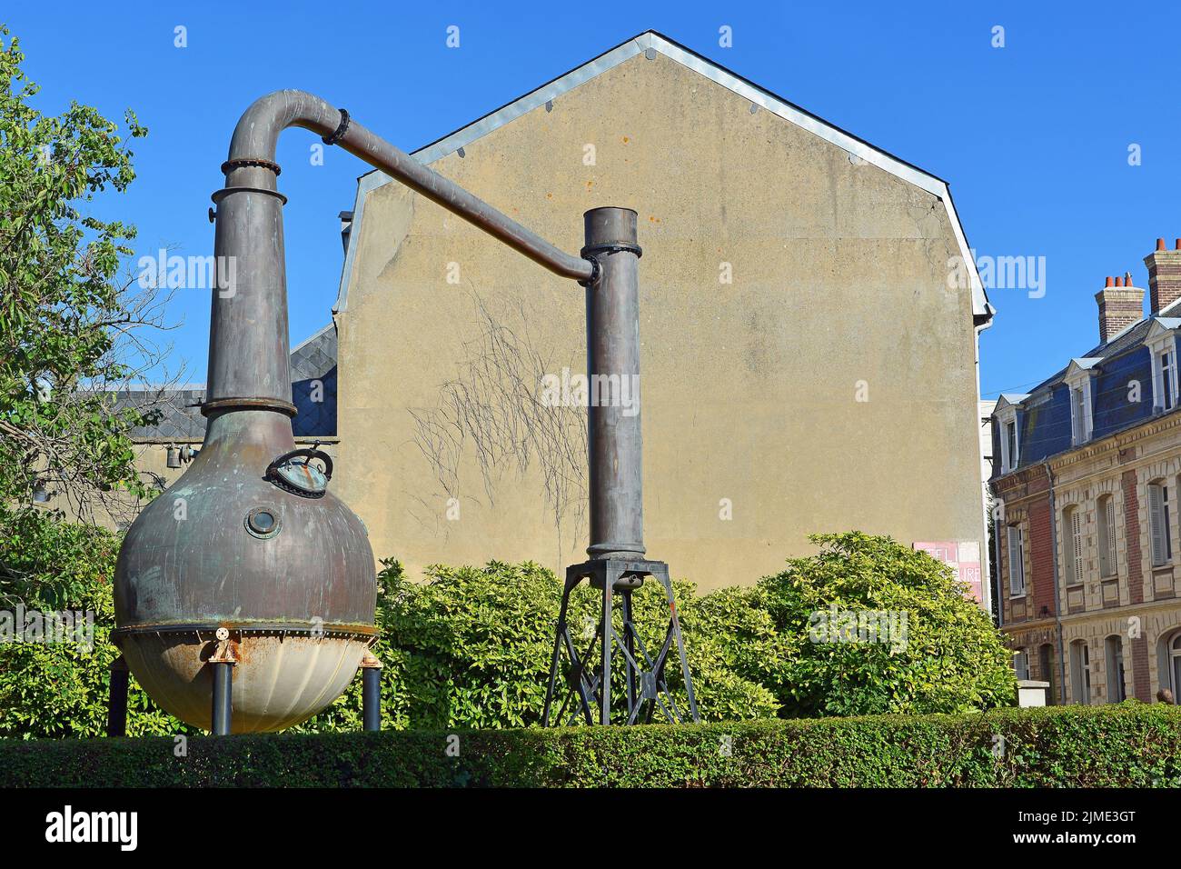 Vue de Fecamp, Normandie Banque D'Images