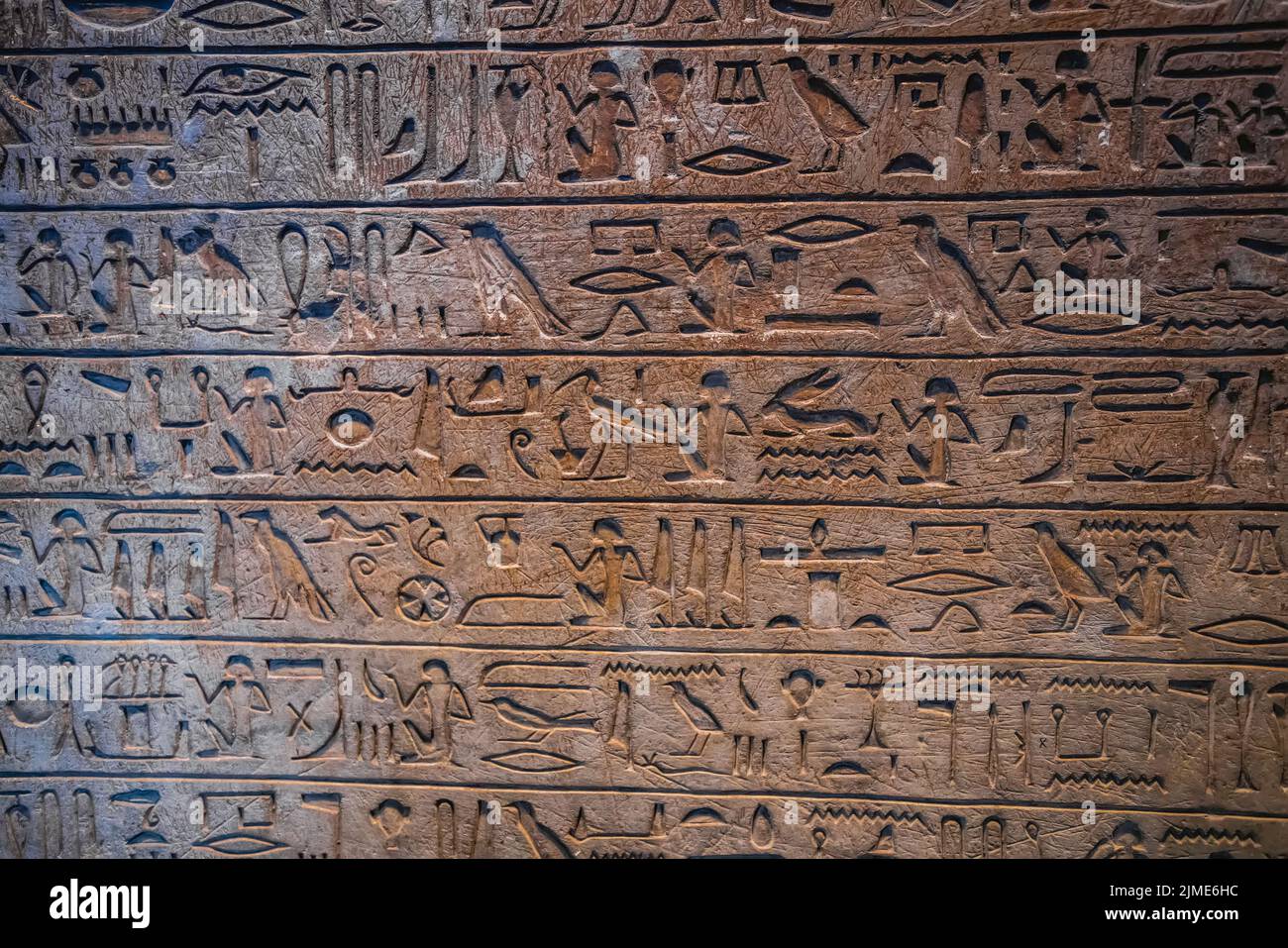 Objets égyptiens au Louvre, Paris, France Banque D'Images