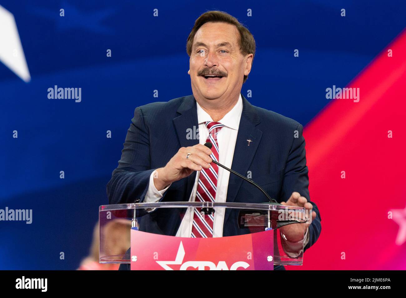 Dallas, Texas, États-Unis. 5th août 2022. L'activiste politique Mike Lindell parle lors de la conférence CPAC Texas 2022 à Hilton Anatole (Credit image: © Lev Radin/Pacific Press via ZUMA Press Wire) Credit: ZUMA Press, Inc./Alamy Live News Banque D'Images