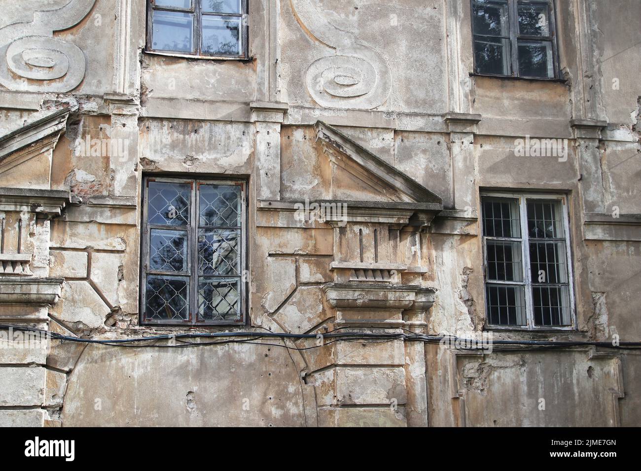 Ancien bâtiment, place perdue dans la vieille ville de Vilnius, Lituanie, Etats baltes en Europe Banque D'Images