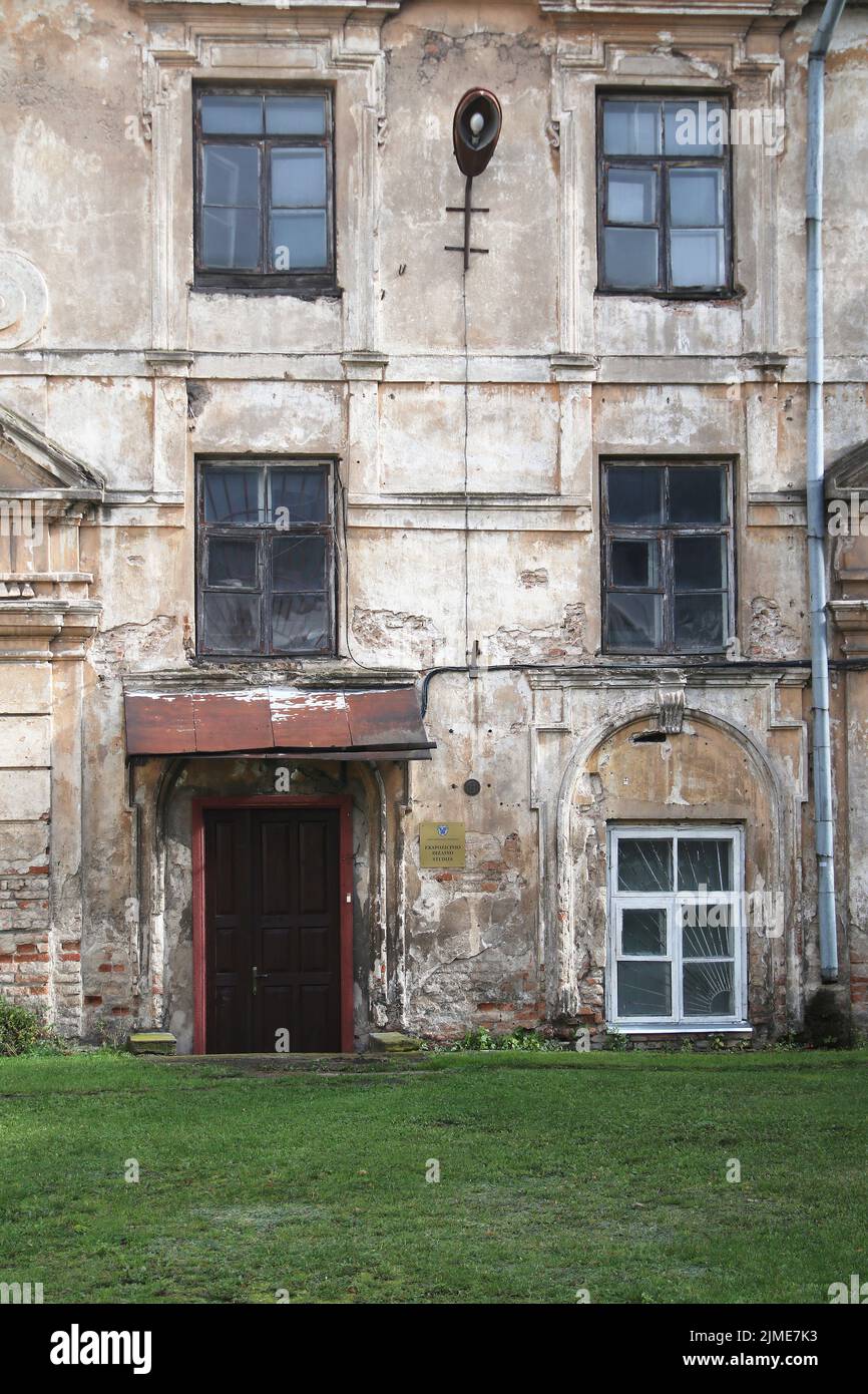 Ancien bâtiment, place perdue dans la vieille ville de Vilnius, Lituanie, Etats baltes en Europe Banque D'Images