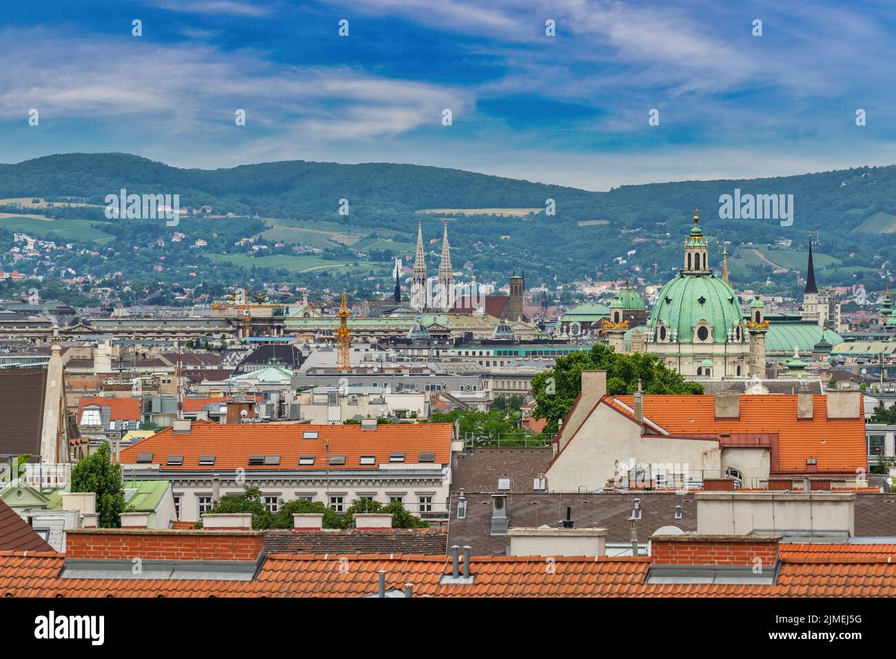 Vienne Autriche, vue sur la ville au centre de Vienne Banque D'Images