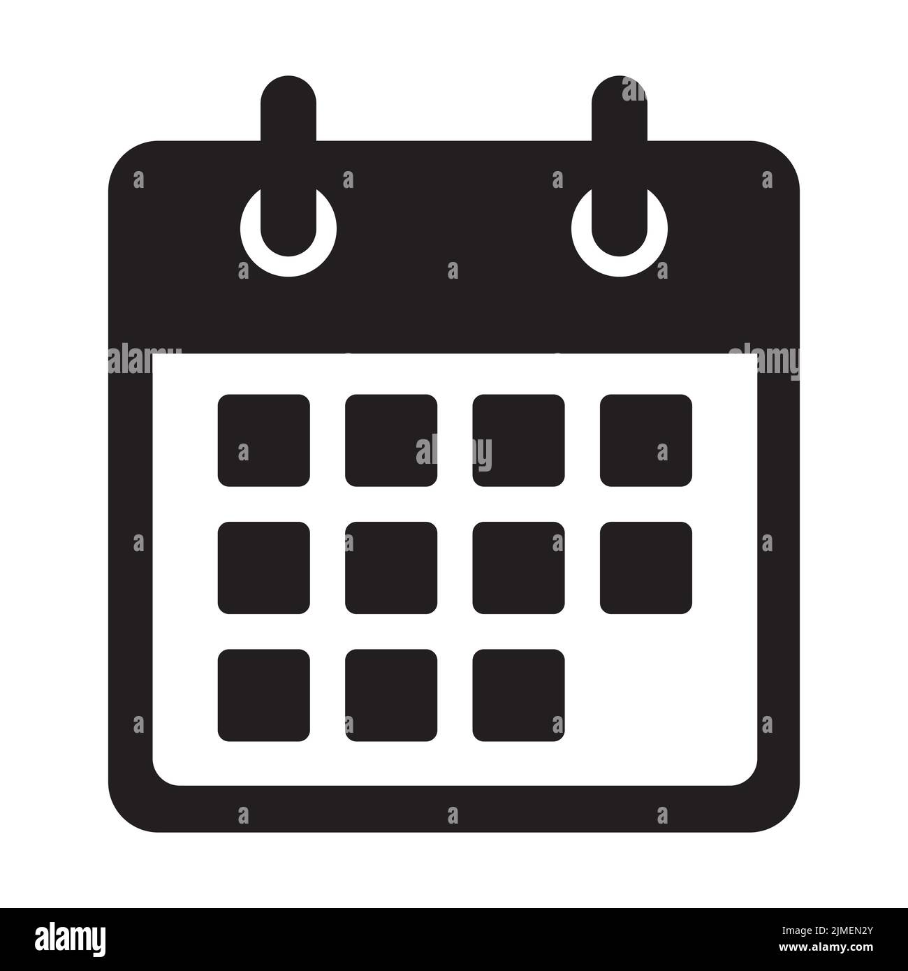 Vecteur d'icône de calendrier pour la conception graphique, le logo, le site Web, les médias sociaux, l'application mobile, Illustration de l'interface utilisateur Illustration de Vecteur