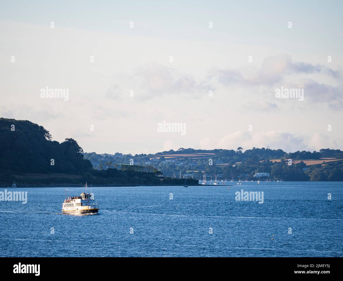 Ferry à pied, Carrick Roads, Falmouth, Cornouailles, Angleterre, ROYAUME-UNI, GB. Banque D'Images