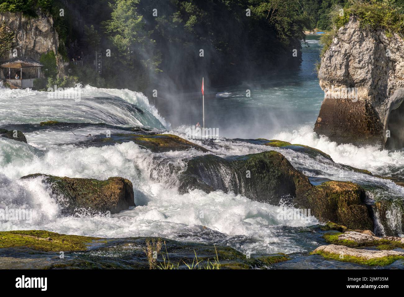Wasserfall Rheinfall BEI Neuhausen am Rheinfall, Schweiz, Europa | chutes du Rhin, Neuhausen am Rheinfall, Suisse, Europe Banque D'Images