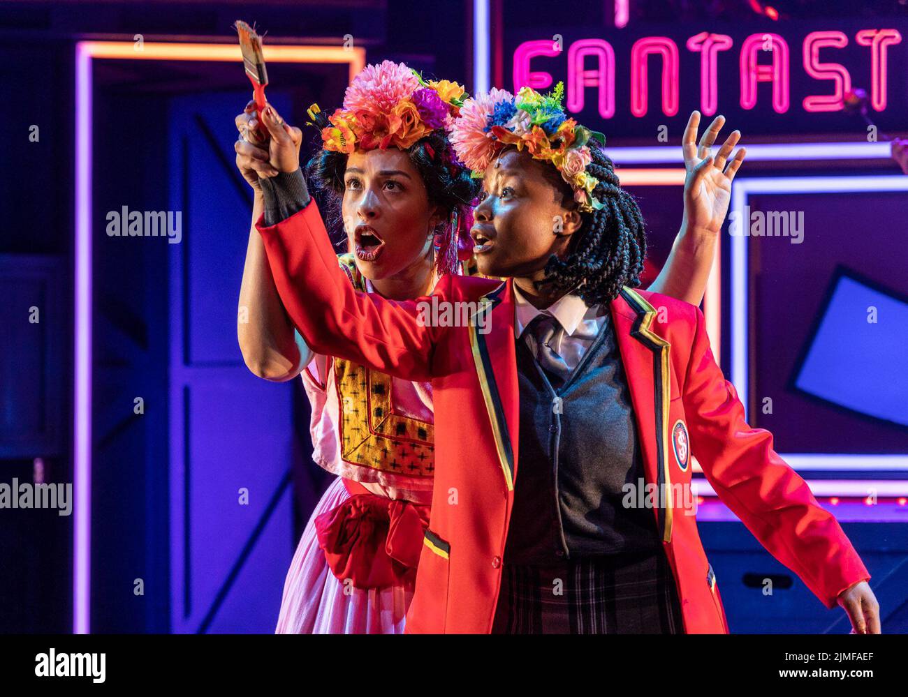 Edinburgh, Royaume-Uni. 06 août, 2022 en photo : des membres de la troupe de femmes fantastiques qui ont changé le monde. Avec plus de 250 spectacles qui font partie du programme de cette année, la Pleasance lance son programme du Festival Fringe d'Édimbourg 2022. Crédit : Rich Dyson/Alay Live News Banque D'Images