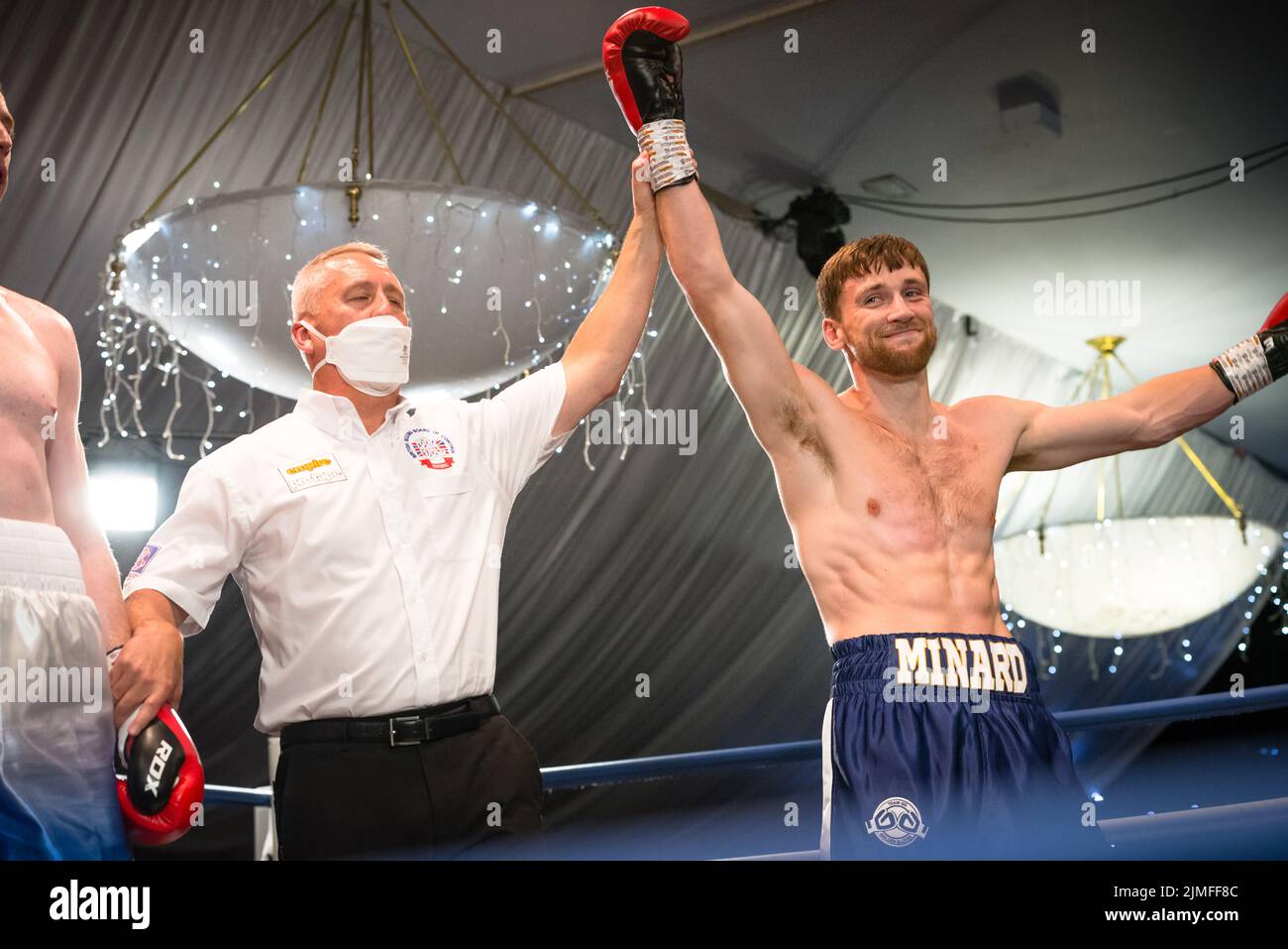 Black Flash Promotions spectacle de boxe au Devonshire House Hotel, Liverpool - 30.07.2021 Banque D'Images