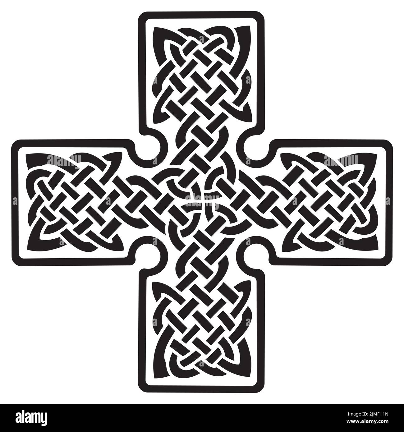 Croix païenne celtique Illustration de Vecteur