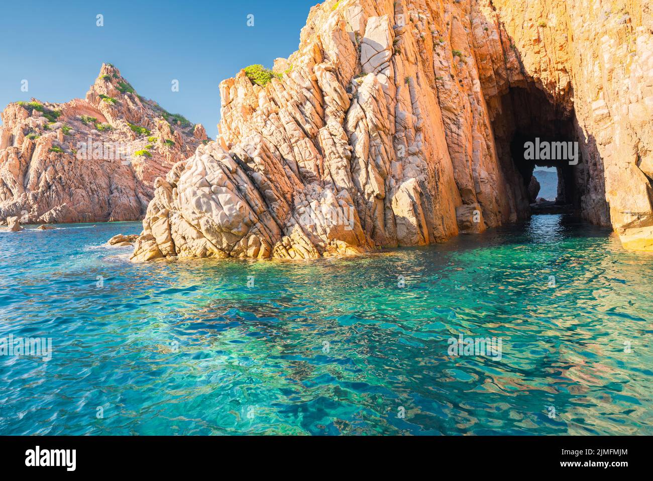 Réserve naturelle de Scandola, île de Corse. Seascape, sud de la France Banque D'Images