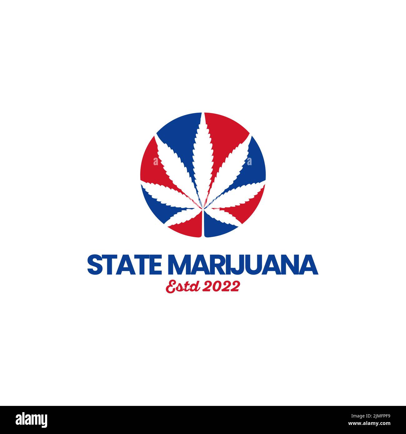 UK England Flag Nation CBD marijuana Cannabis logo design Illustration de Vecteur