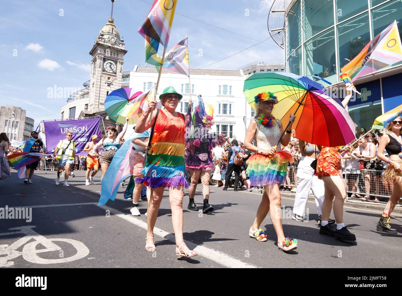 Brighton, East Sussex, Royaume-Uni. 6th août 2022. Ville de Brighton et Hove, Brighton Pride Parade 2022. 6th août 2022 crédit : David Smith/Alay Live News Banque D'Images