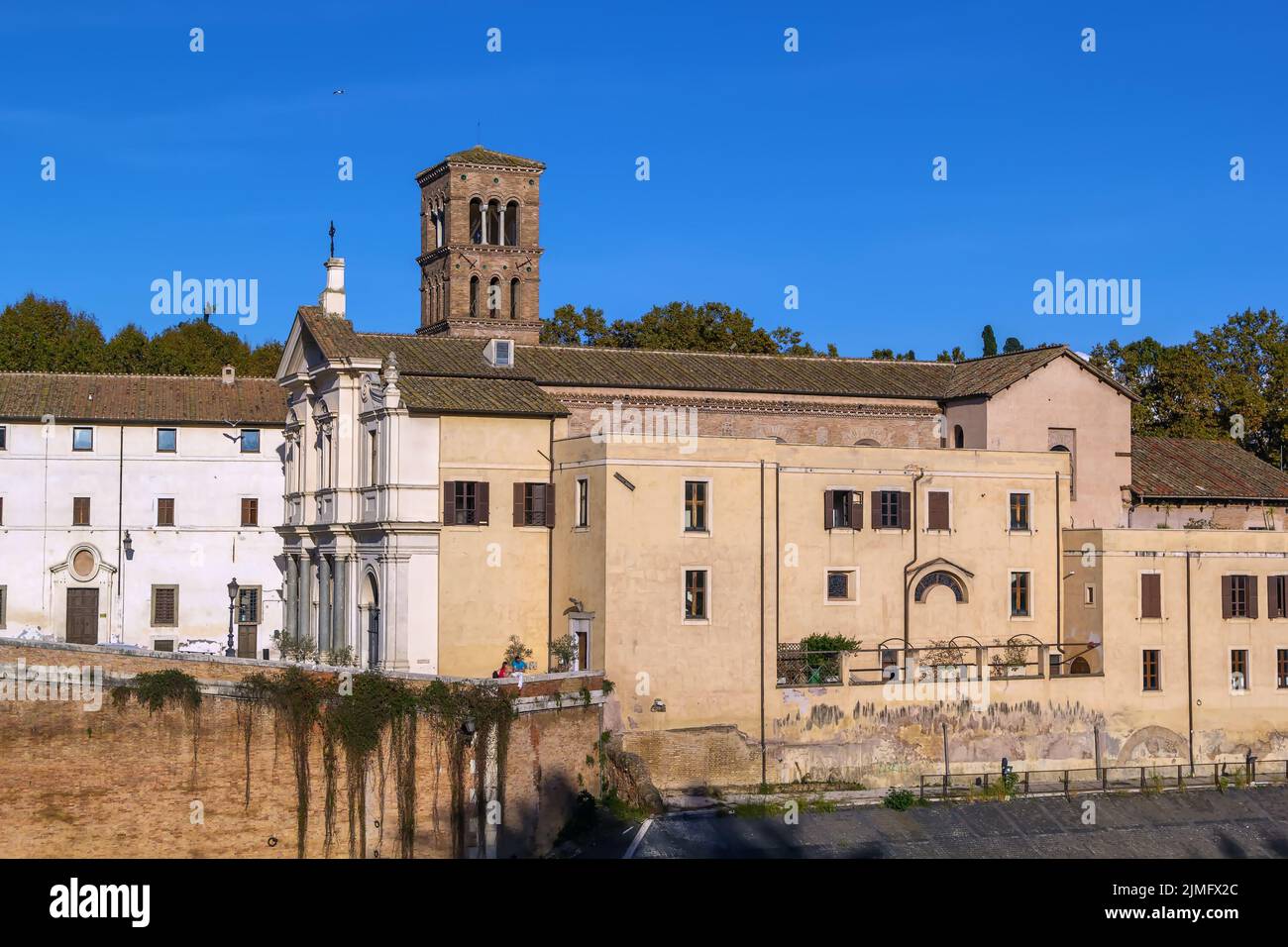 Basilique Saint-Bartholomée, Rome, Italie Banque D'Images