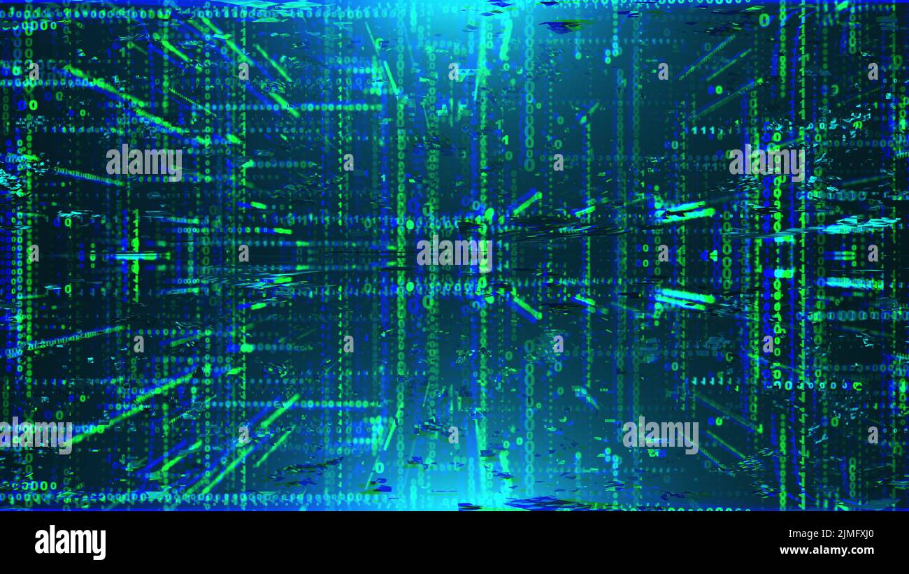 Distorsion et problèmes dans les circuits numériques Banque D'Images
