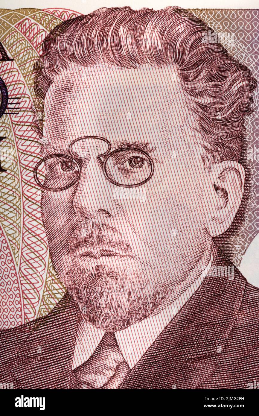 Wladyslaw Reymont portrait de vieille d'origine polonaise - un million de zlotys Banque D'Images