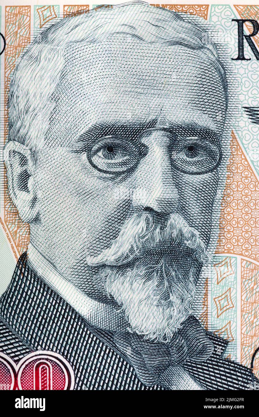Henryk Sienkiewicz portrait de l'ancienne cinq cent mille zloty Banque D'Images