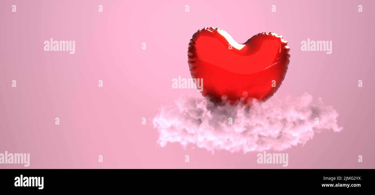 Cœur sur le Cloud Banque D'Images