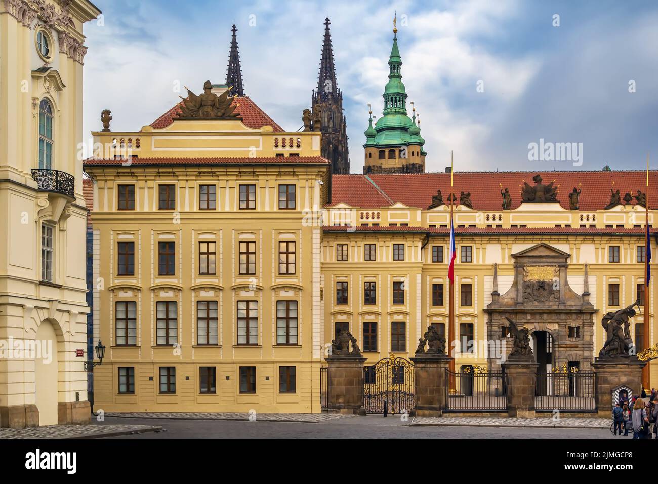 Le château de Prague, République Tchèque Banque D'Images