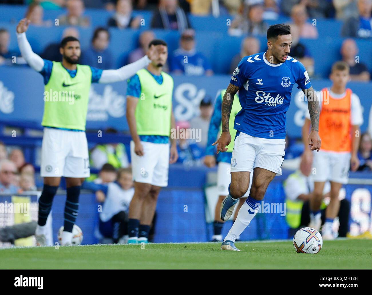 Goodison Park, Liverpool, Royaume-Uni. 6th août 2022. Premier League football, Everton contre Chelsea: Dwight McNeil d'Everton crédit: Action plus Sports/Alay Live News Banque D'Images