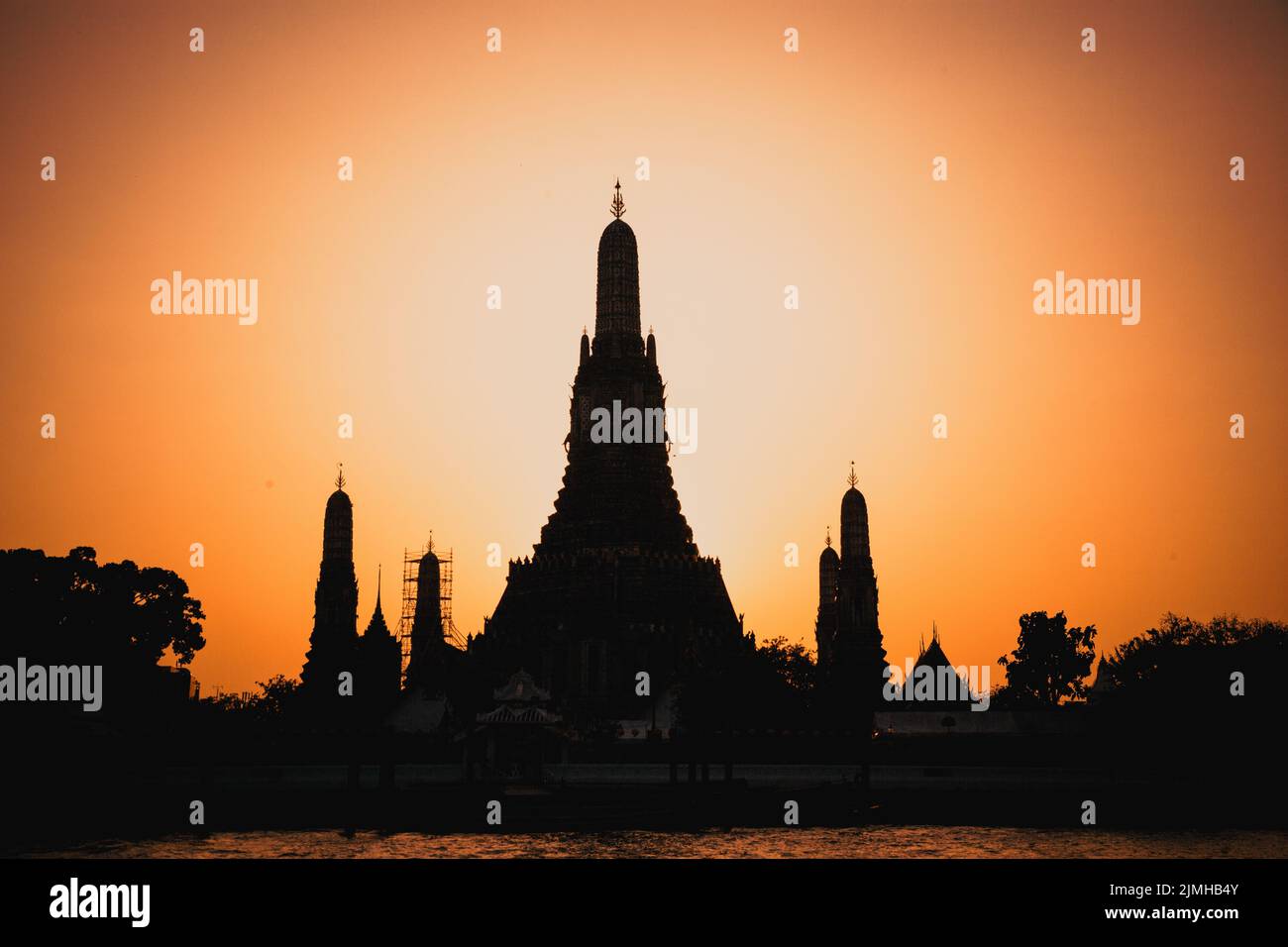 Wat Arun la nuit Bangkok Thaïlande Banque D'Images Wat Arun la nuit Bangkok Thaïlande Banque D'Images