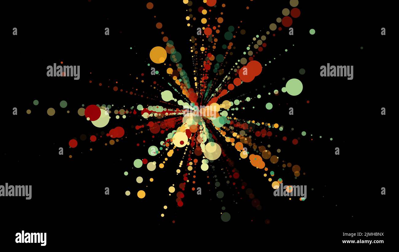 Éclabousser les particules de façon aléatoire Banque D'Images