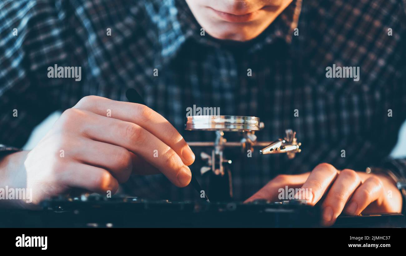 service de maintenance du matériel de diagnostic de l'ordinateur Banque D'Images
