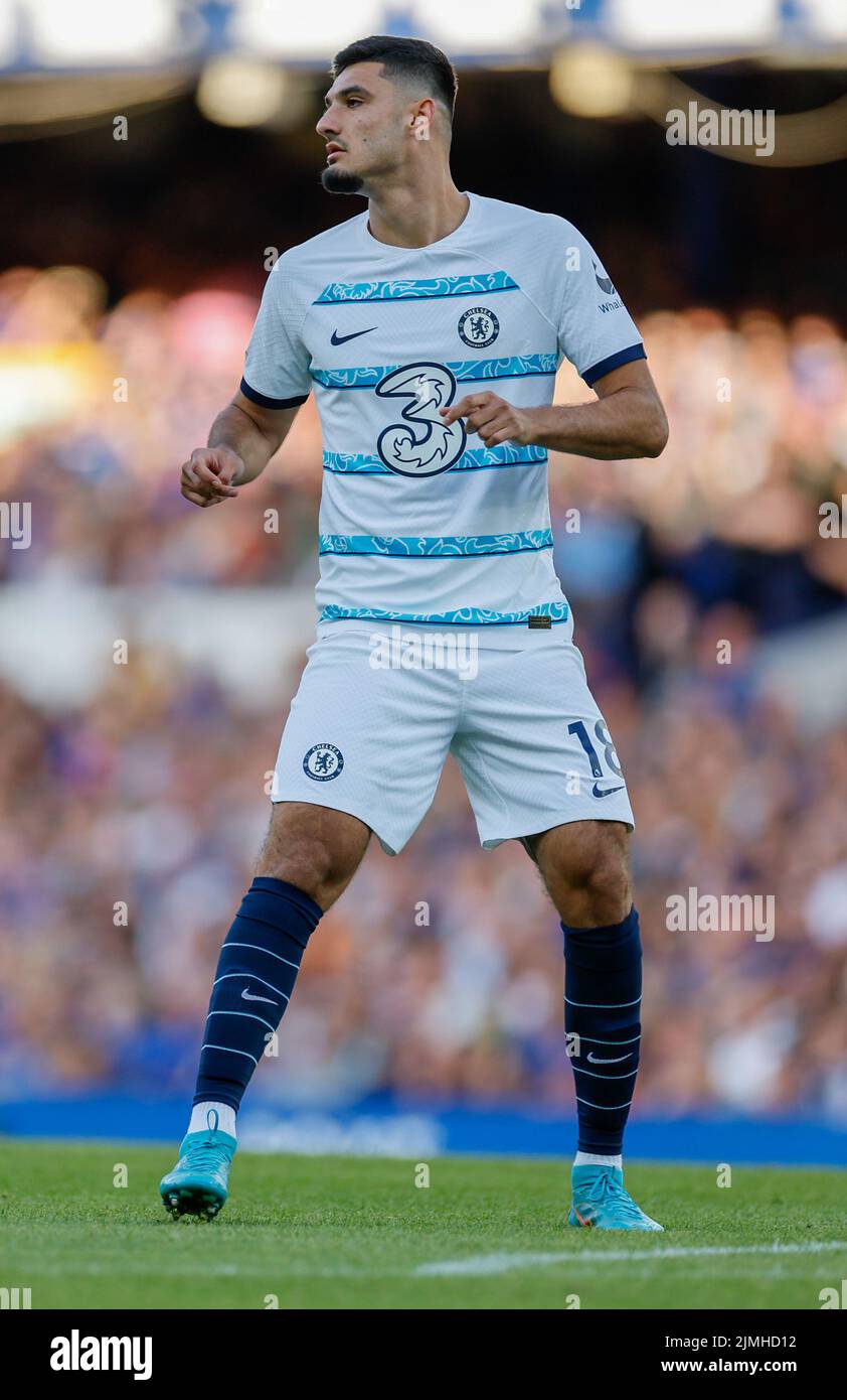 Goodison Park, Liverpool, Royaume-Uni. 6th août 2022. Premier League football, Everton contre Chelsea: Armando Broja de Chelsea crédit: Action plus Sports/Alamy Live News Banque D'Images