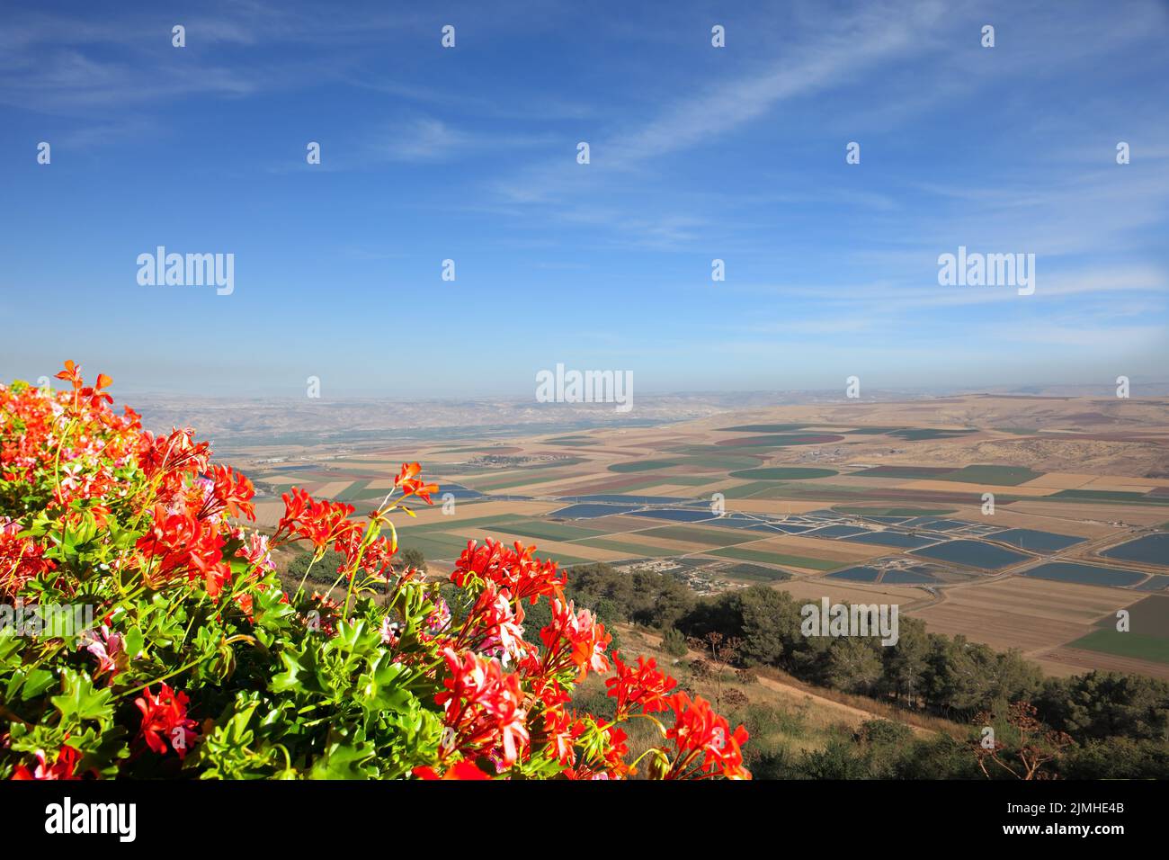 Vallée de Jezreel Banque D'Images
