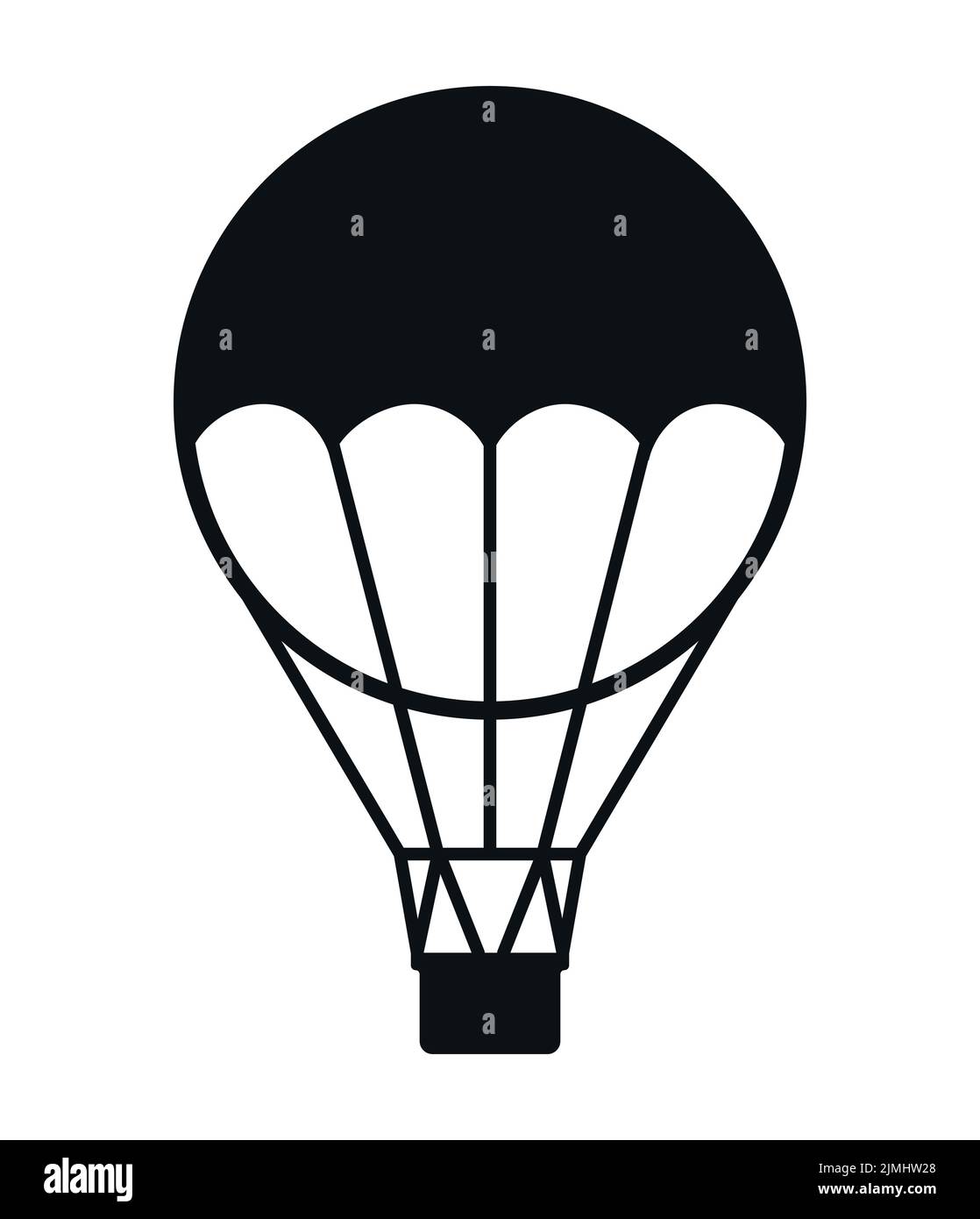 Symbole de bulle d'air chaud avec bulle d'air et icône d'illustration de vecteur de vol de bulle Illustration de Vecteur
