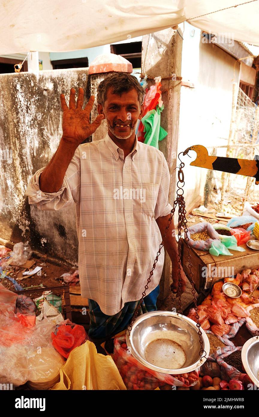 Sri Lanka, Negombo, style de vie, personnes, marché, Petite entreprise, Asie, voyage, photo Kazimierz Jurewicz Banque D'Images